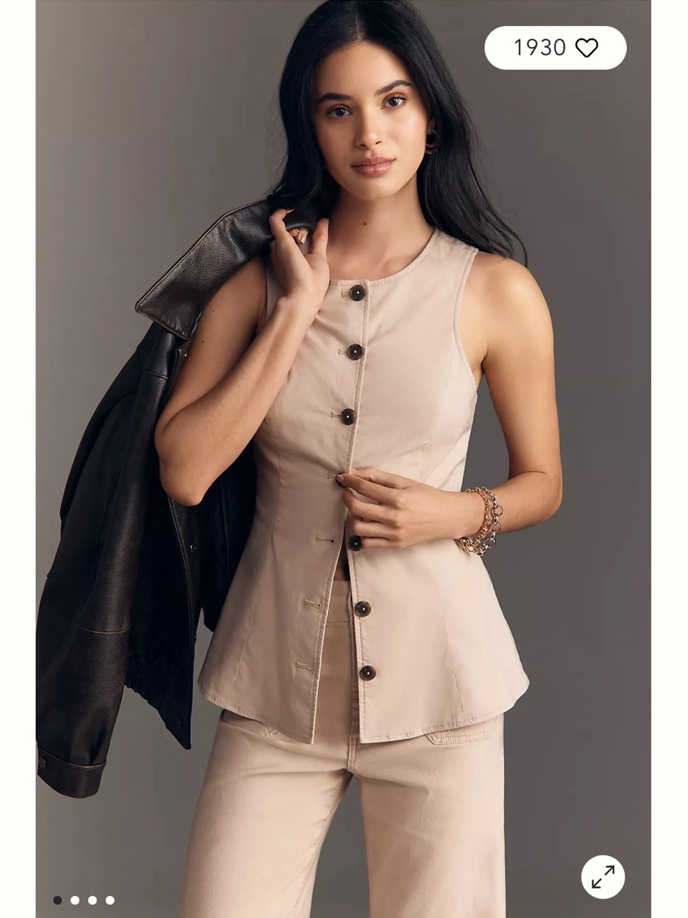 Maeve Cotton Blend Vest